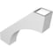 Ekena Millwork 3 1/2-in. W x 16-in. D x 16-in. H Westlake Architectural Grade PVC Knee Brace BRCP035X16X16WTL - alternate 2